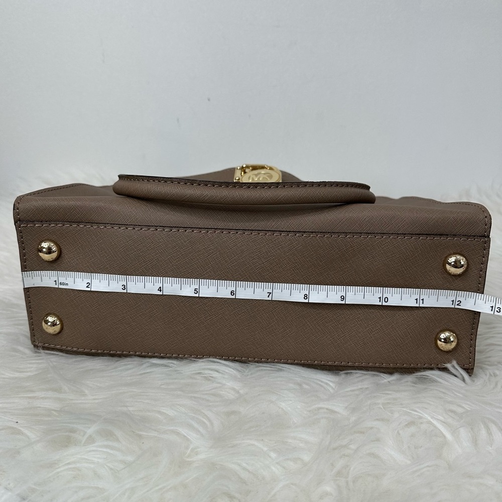 Michael Kors Hamilton East West Satchel Leather Bag - Picture 13 of 16